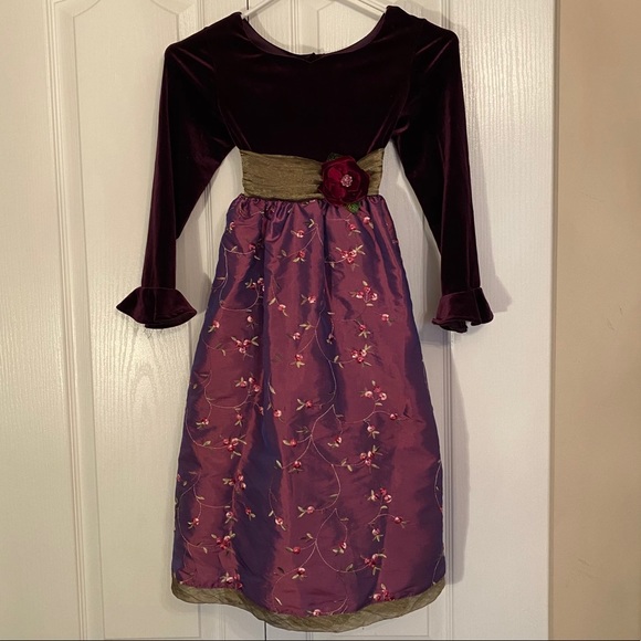 Girls Long Sleeve Formal Dress - Picture 1 of 6